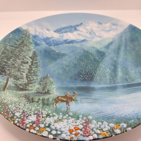 Vintage Mount McKinley Ceramic Plate 1991 - Picture 2 of 5